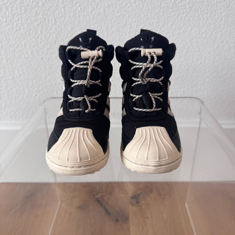 Adidas Superstar 360 Boot 2.0 Core Black Ecru Tint Size 7C | Toddler Streetwear - Picture 2 of 12